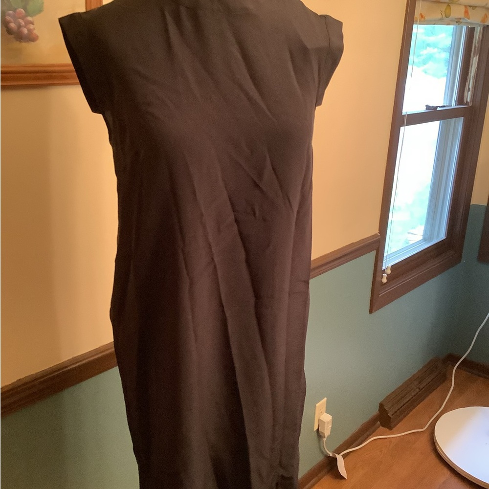 All Saints Black Tonya Lew Silk Sleeveless Dress US Size 4